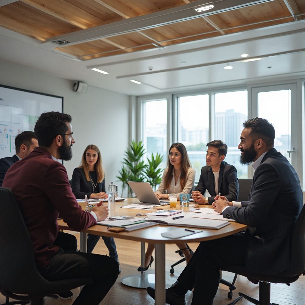 Workshop de leadership în desfășurare